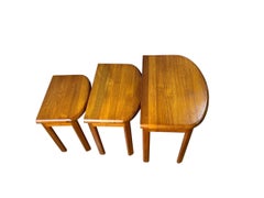 Danish Solid Teak Nesting Tables by Salling Stolefabrik - Set of 3