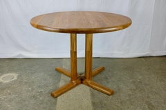 Danish Solid Teak Round Dining Table