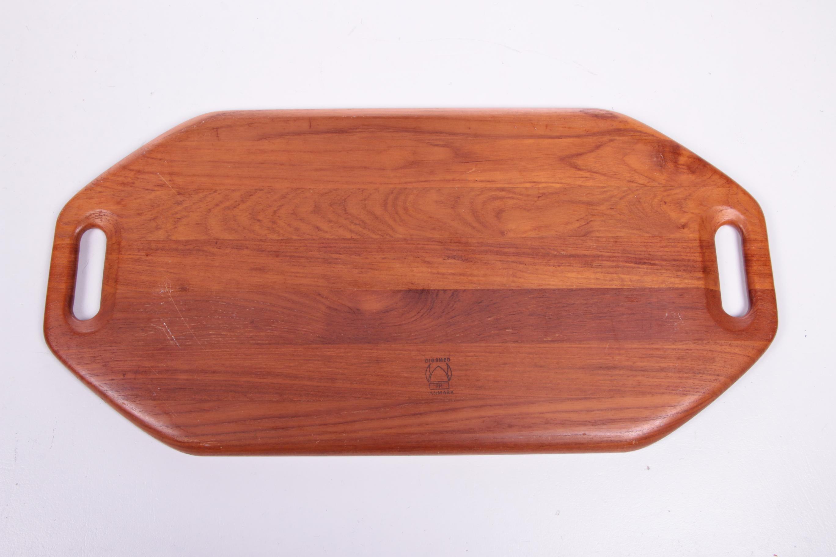 Danish Solid Teak Tray by Digsmed Denmark model 911 from 1960 For Sale 4