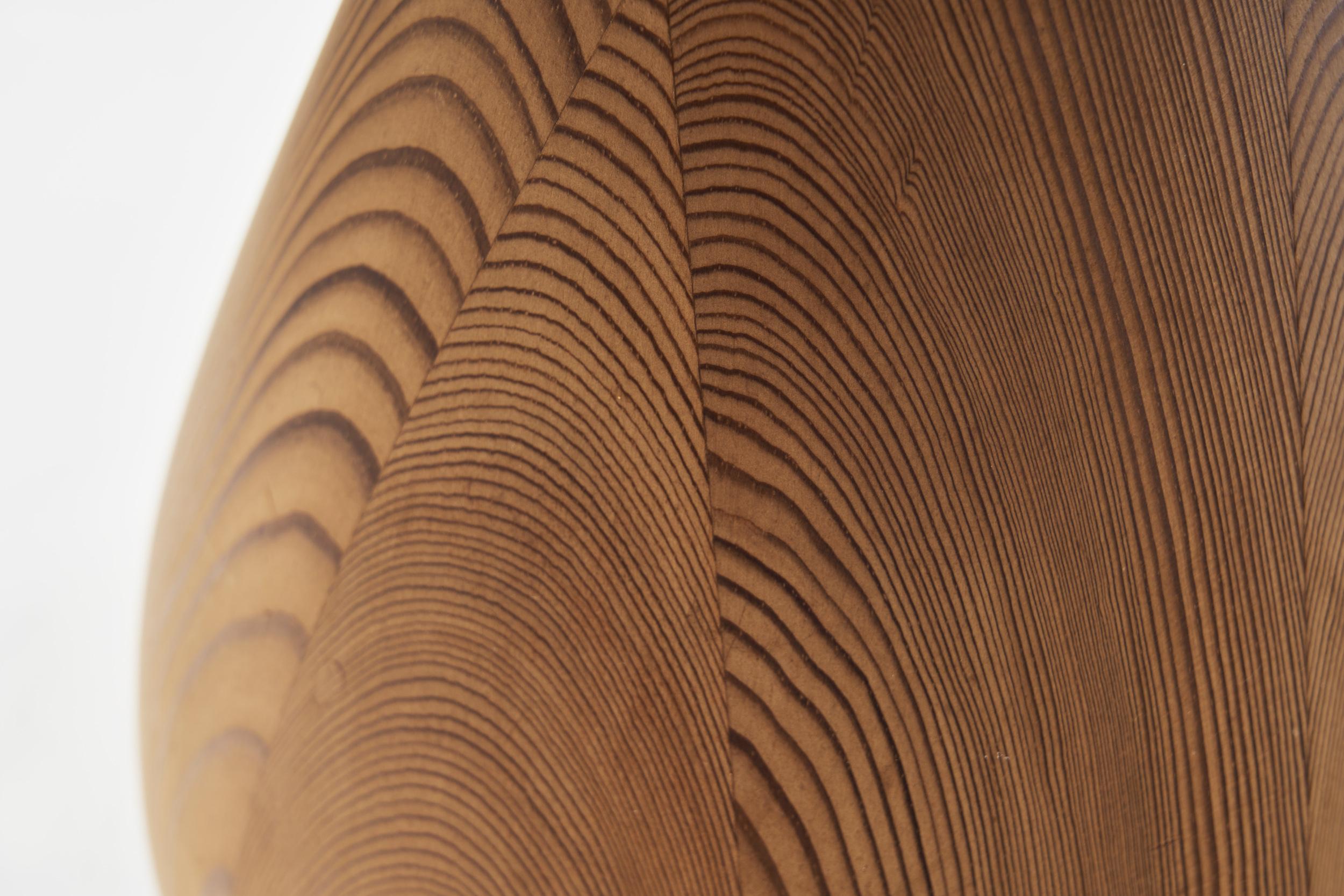 Lámpara de mesa danesa de madera maciza en forma de lágrima, Dinamarca Siglo XX en venta 10
