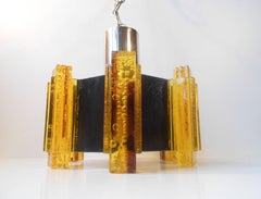 Dänische Deckenleuchte aus dem Space Age von Claus Bolby für Cebo, 1970er Jahre