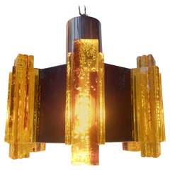 Danish Space Age Ceiling Light by Claus Bolby for Cebo, 1970s