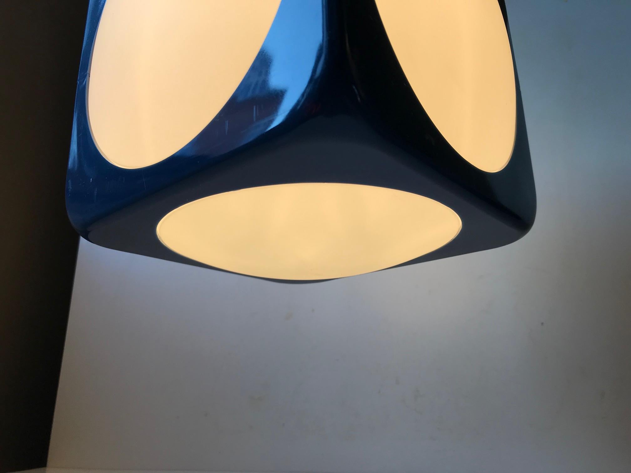 Danish Space Age Dice Pendant Lamp by Hoyrup, 1970s In Good Condition In Esbjerg, DK