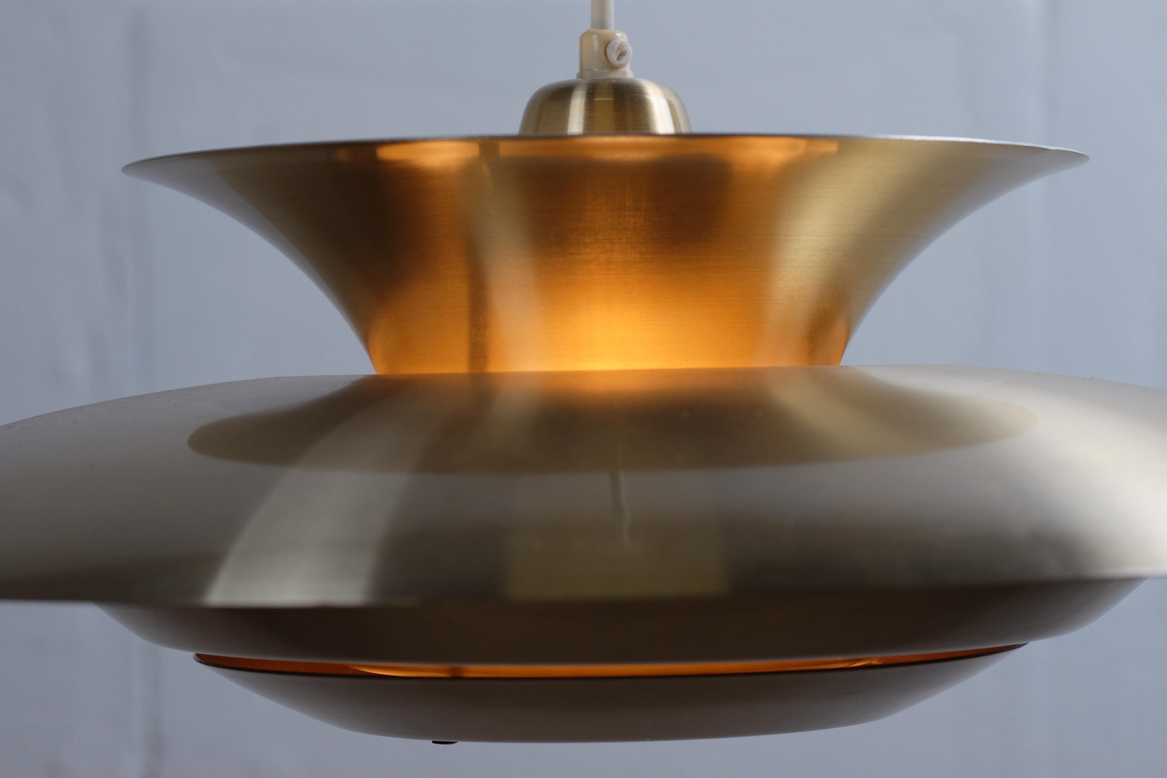 Lacquered Danish Space Age Lamp, 1970s
