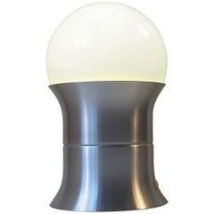 Danish Space Age Table Lamp with Opaline Sphere by Sidse Werner, Fog & Mørup