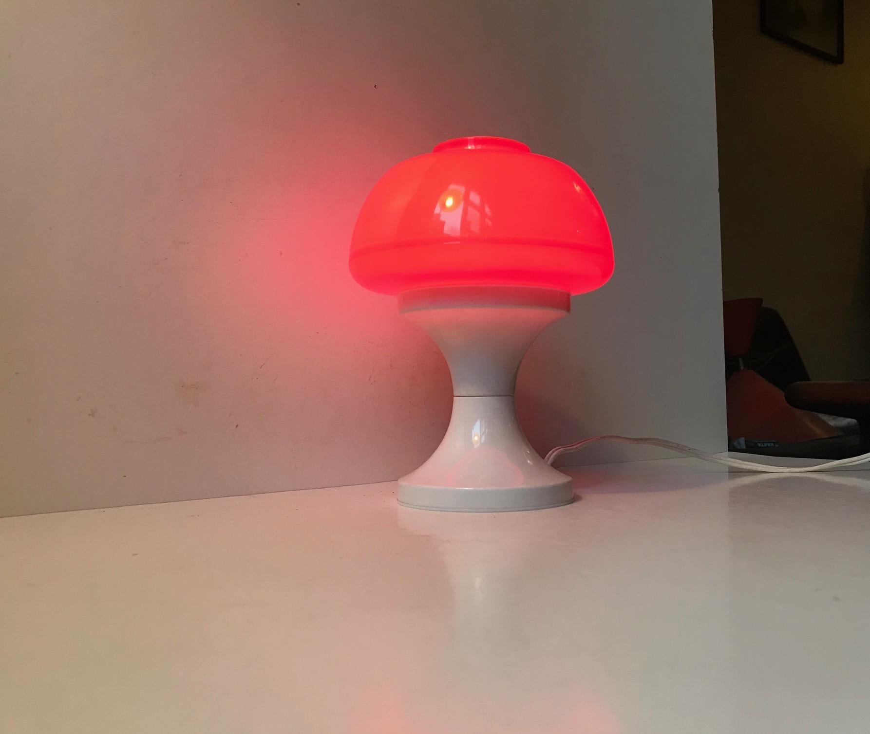Danish Space Age Table Light by A. Schrøder, 1970s In Good Condition In Esbjerg, DK
