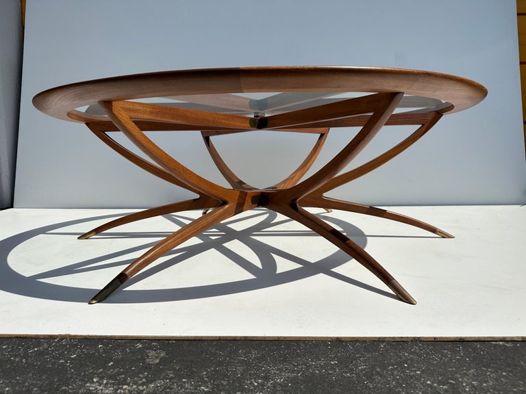 Danish Spider Leg Coffee Table For Sale at 1stDibs