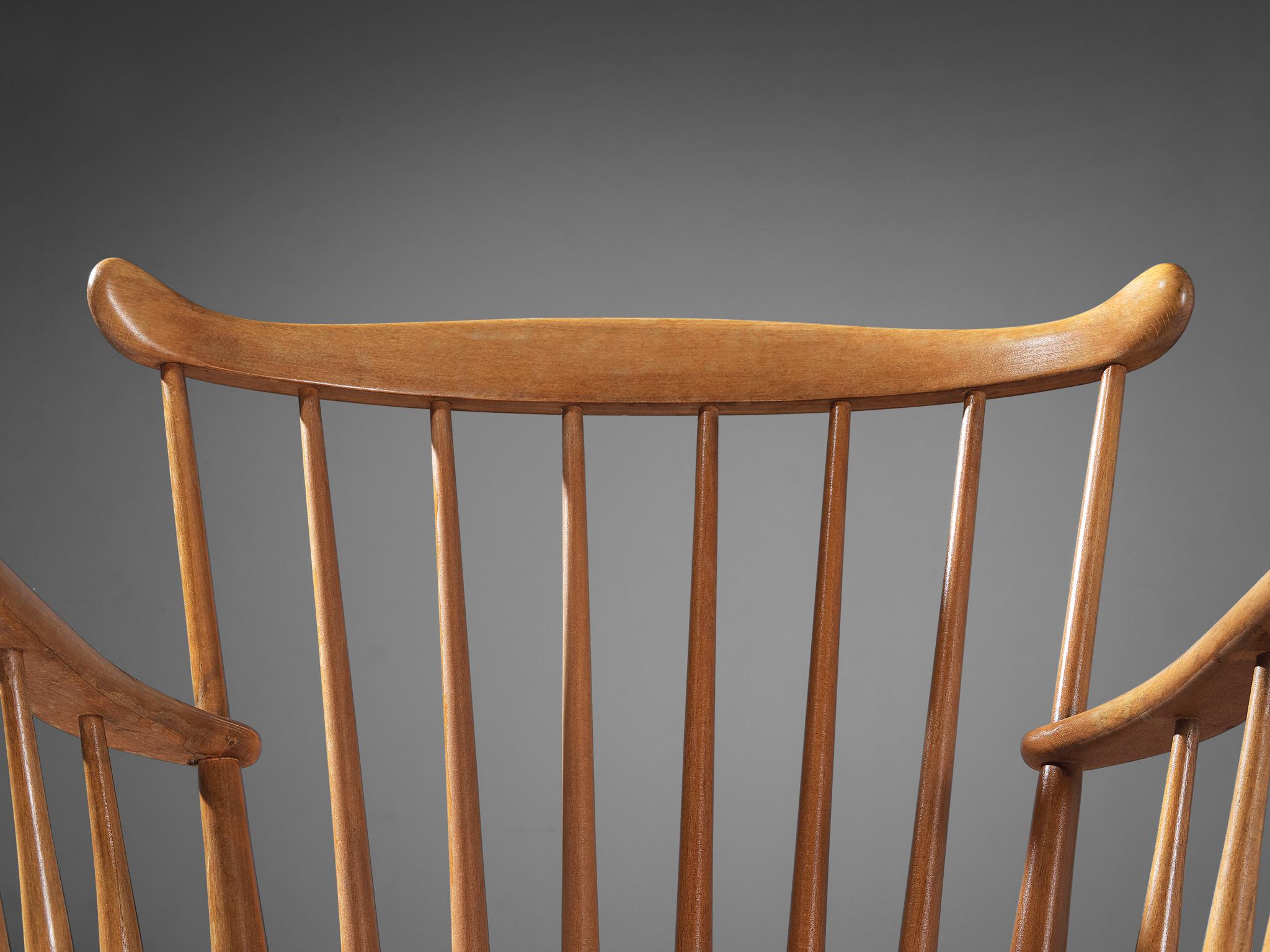 Mid-20th Century Danish Spindle Armchair by Farstrup