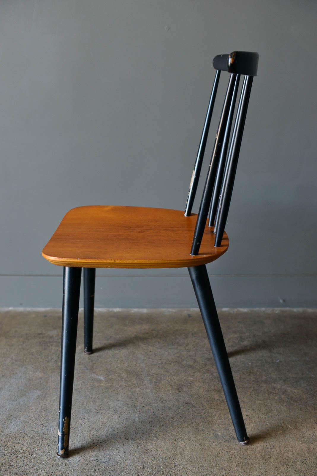 danish spindle back chairs
