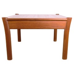 Danish square teak coffee table with reversible top 1960.