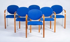 Danish Stacking Chairs from Four Design, 1980s, Set of 6