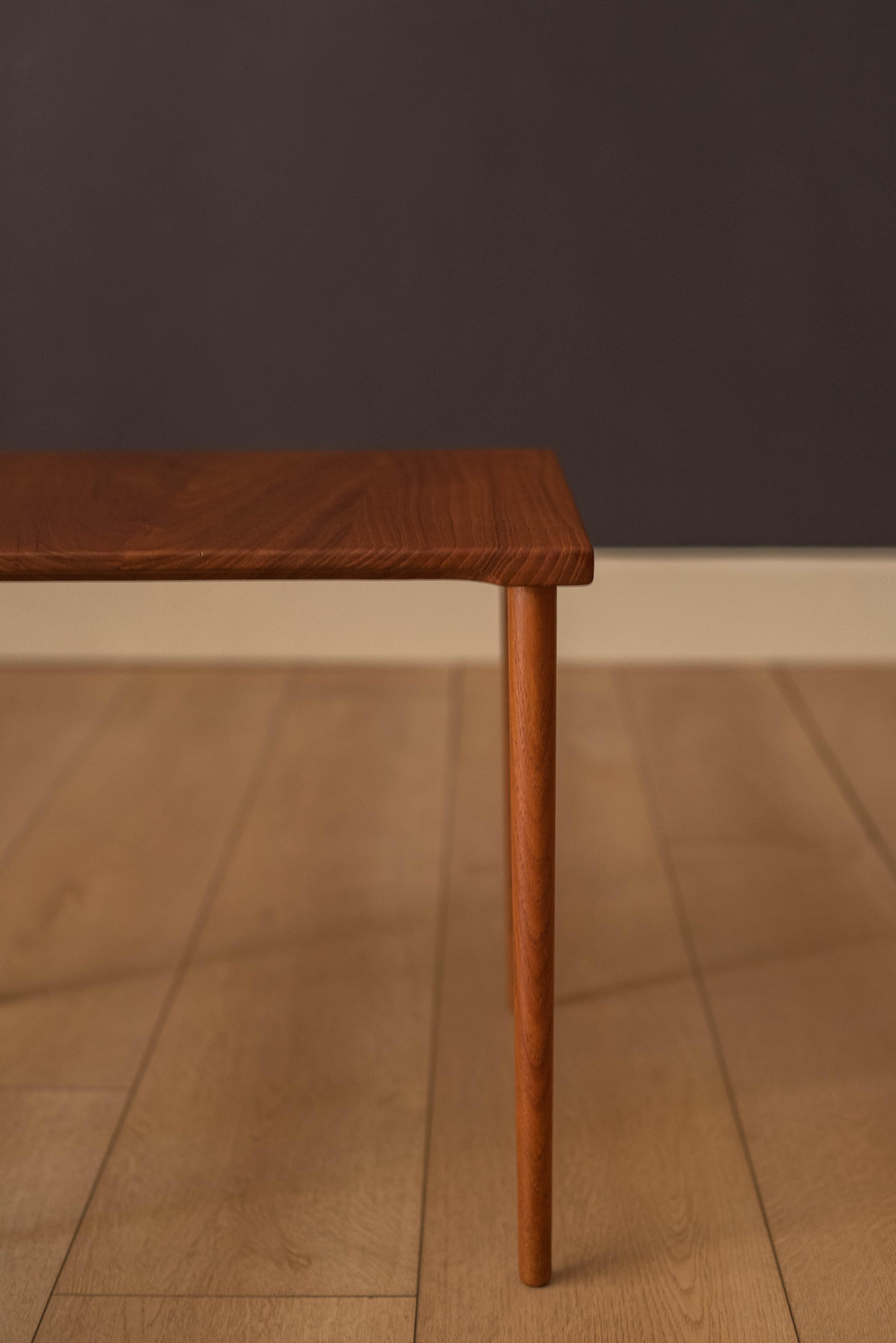 Vintage Danish Stacking Solid Teak End Table Set by France & Daverkosen For Sale 4