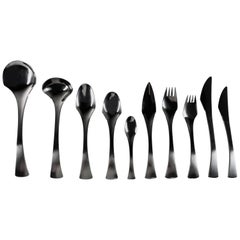 Danish Stainless Steel Flatware Dinner Set of 87 Pieces, 1960s