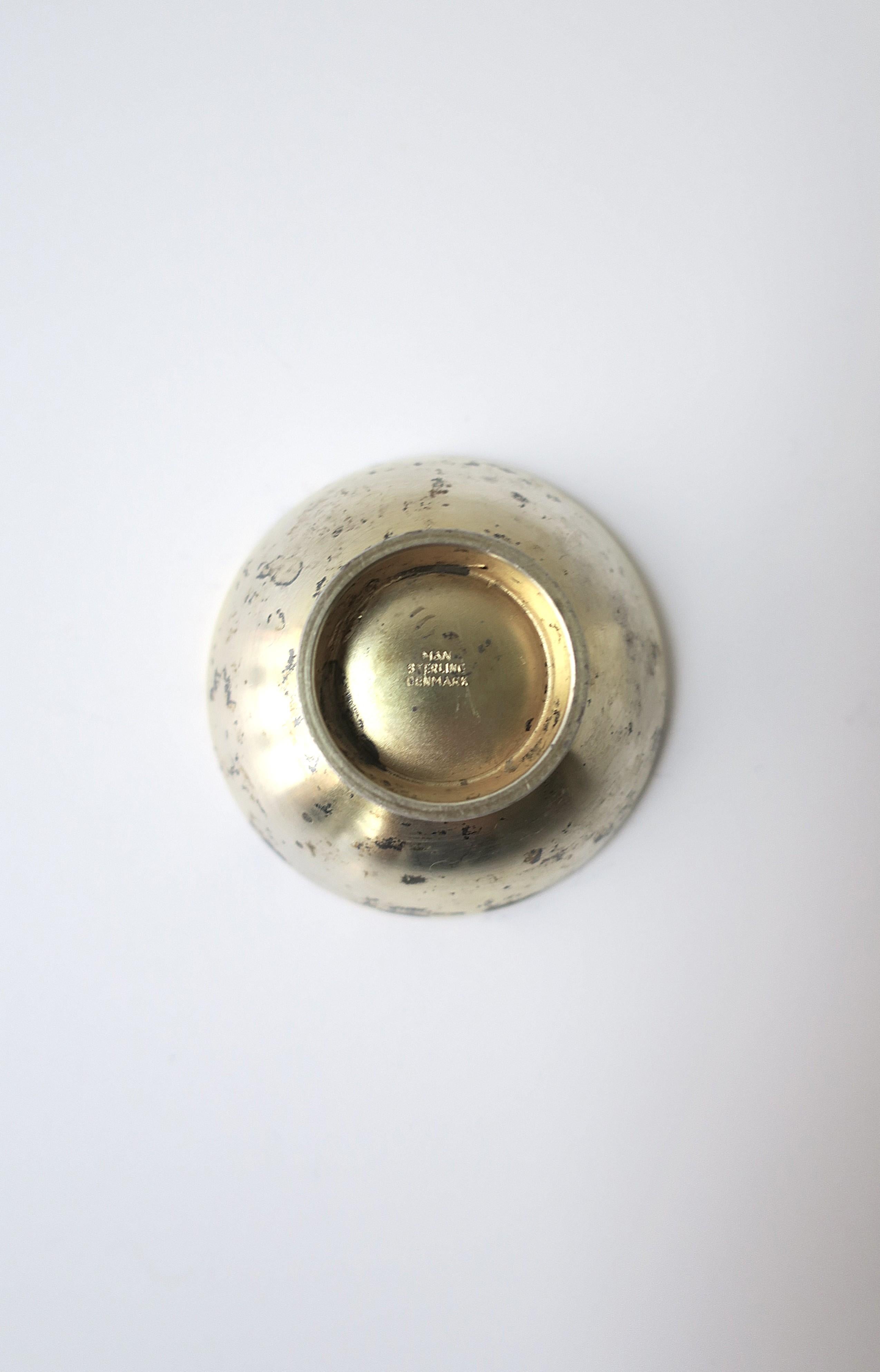 Danish Sterling Silver and Enamel Bowl, Small For Sale 7