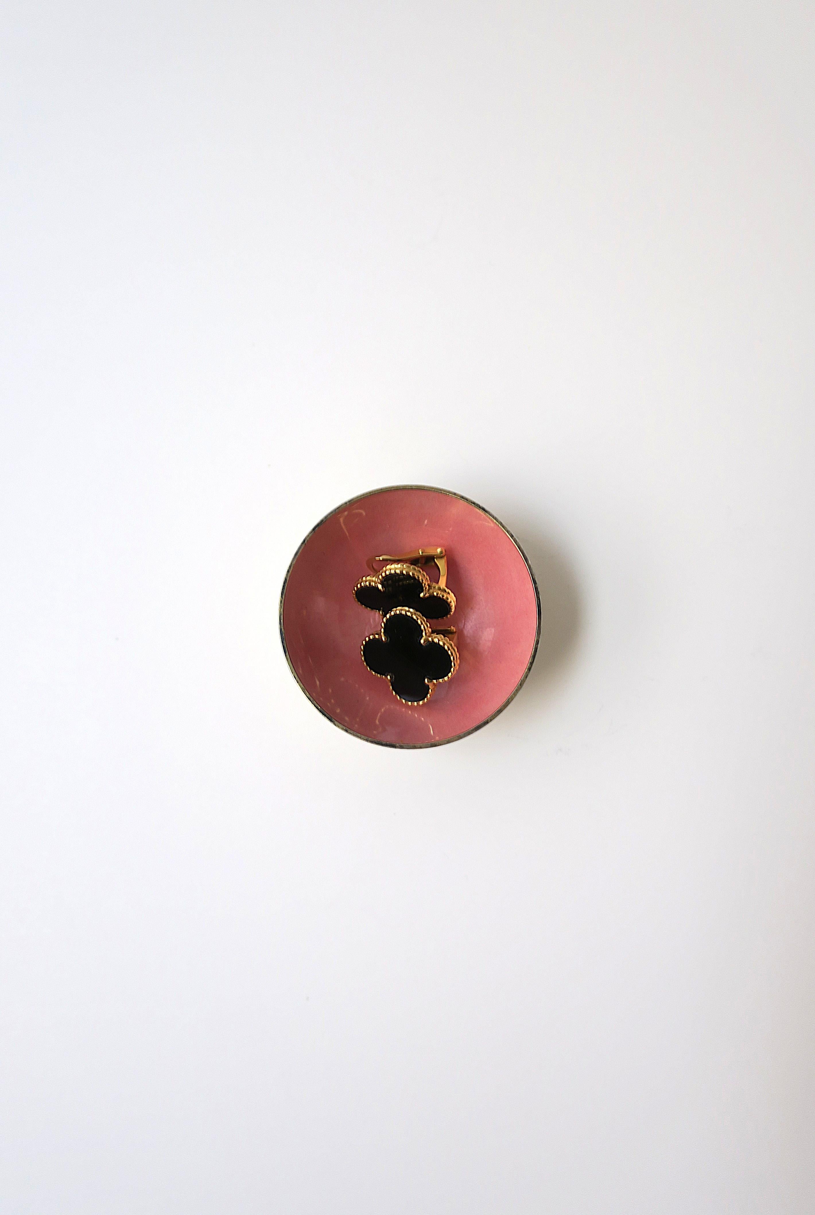 Danish Sterling Silver and Enamel Bowl, Small In Good Condition For Sale In New York, NY