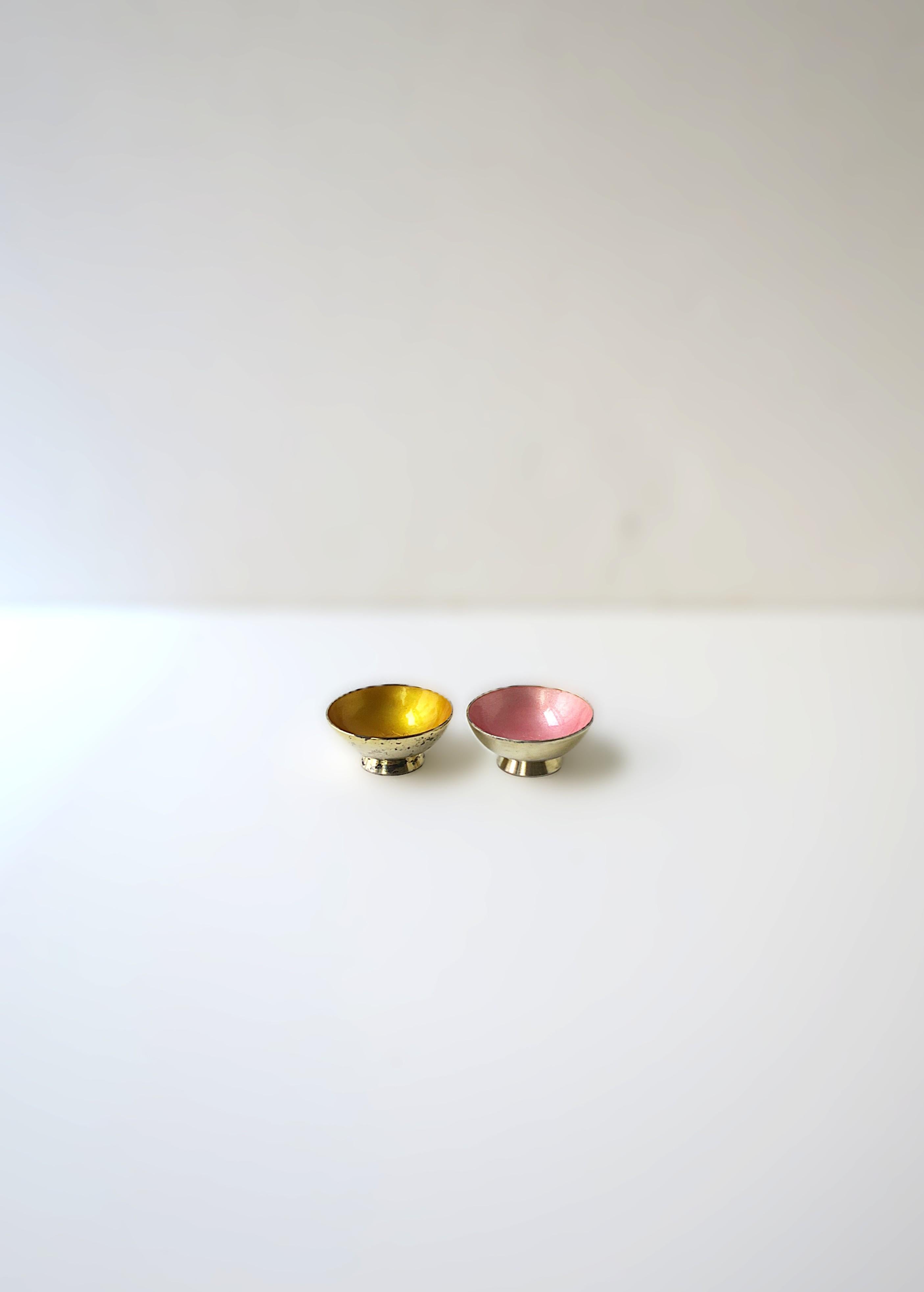 Danish Sterling Silver and Enamel Bowl, Small For Sale 2