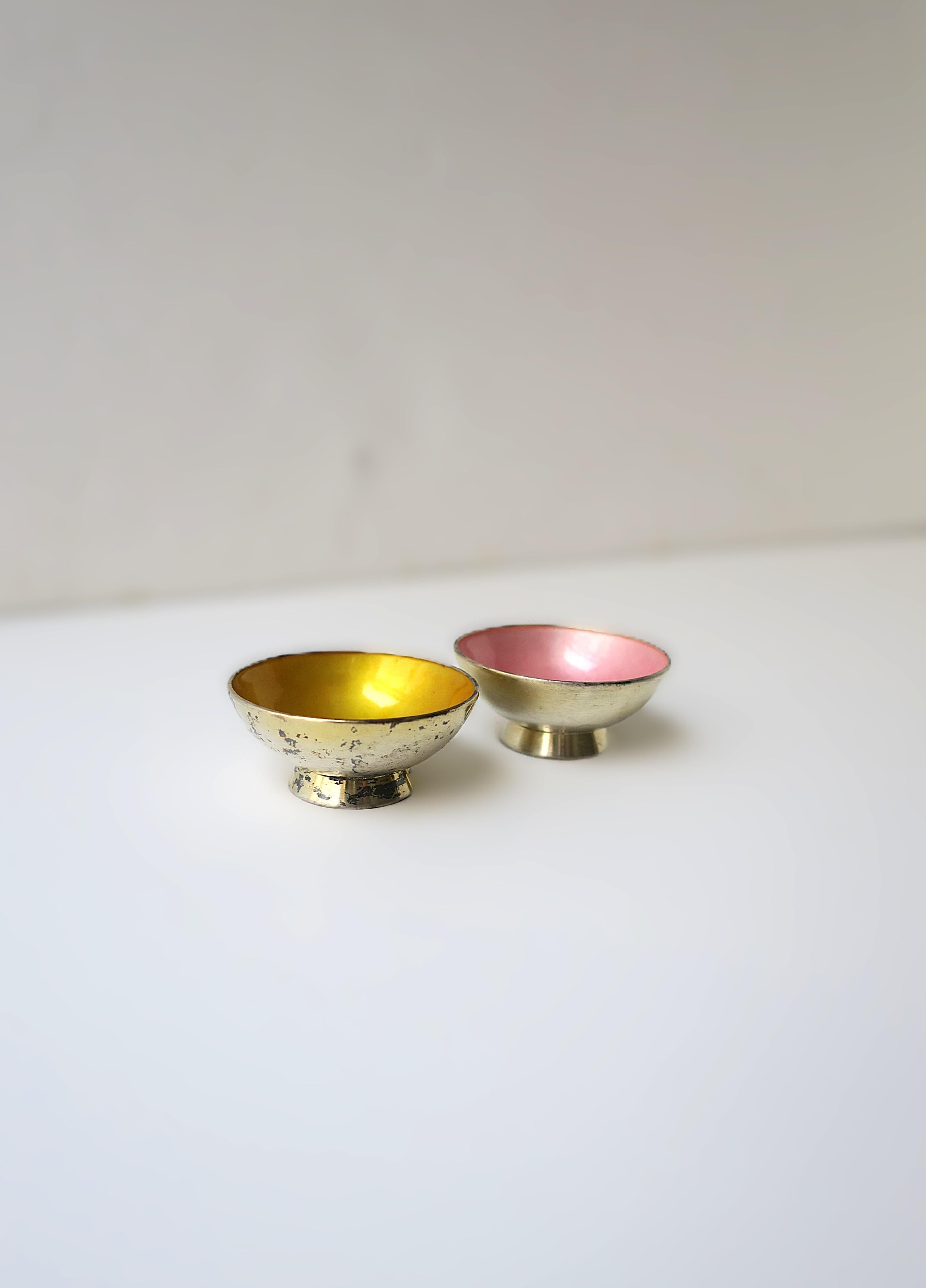Danish Sterling Silver and Enamel Bowl, Small For Sale 3