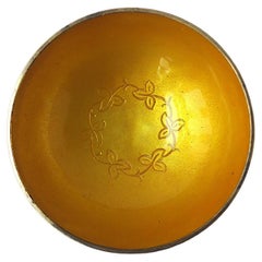 Danish Sterling Silver and Enamel Bowl, Small