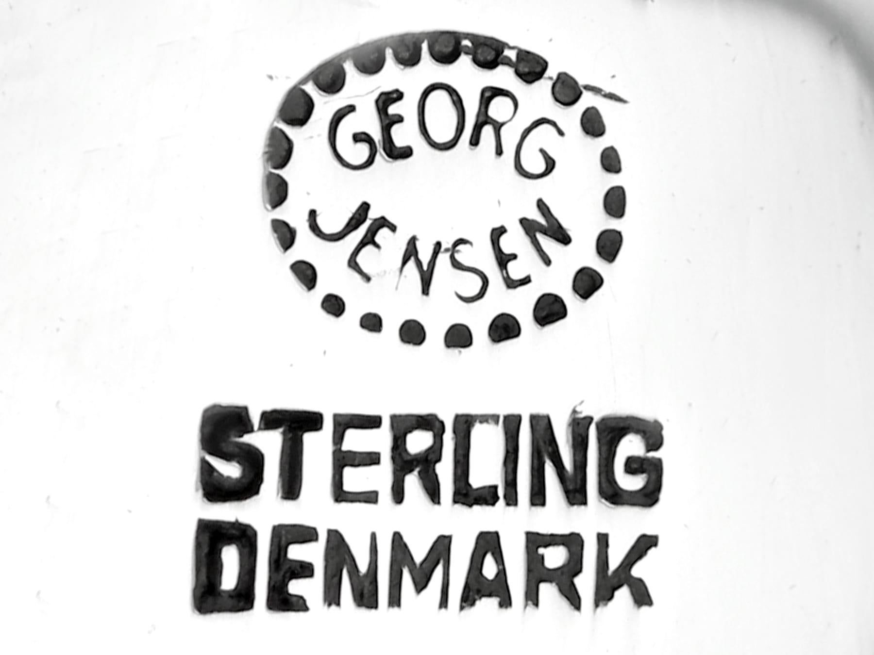 Service de couverts danois en argent sterling Georg Jensen pour six personnes en vente 7