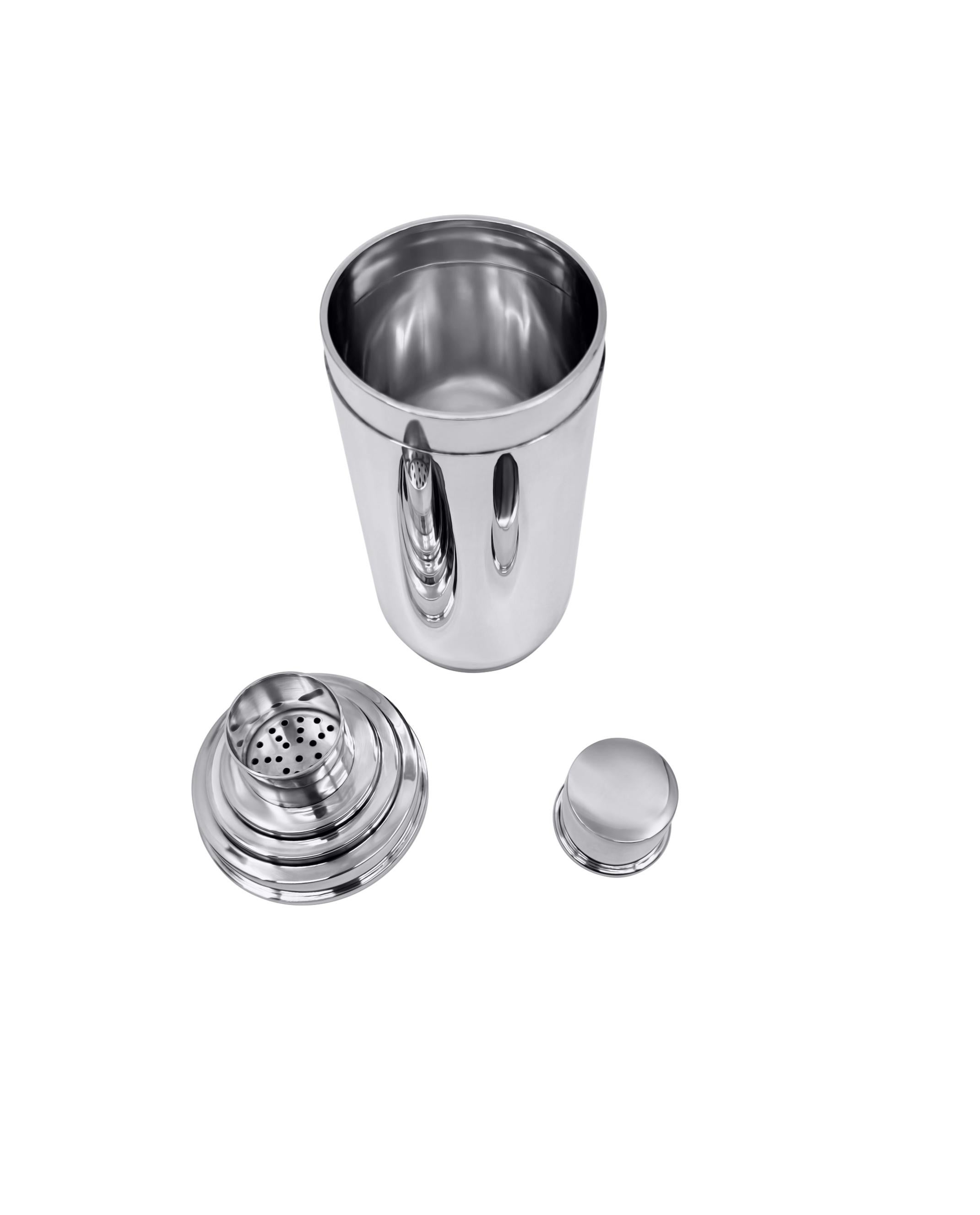 Hand-Crafted Danish Sterling Silver Cocktail Shaker For Sale