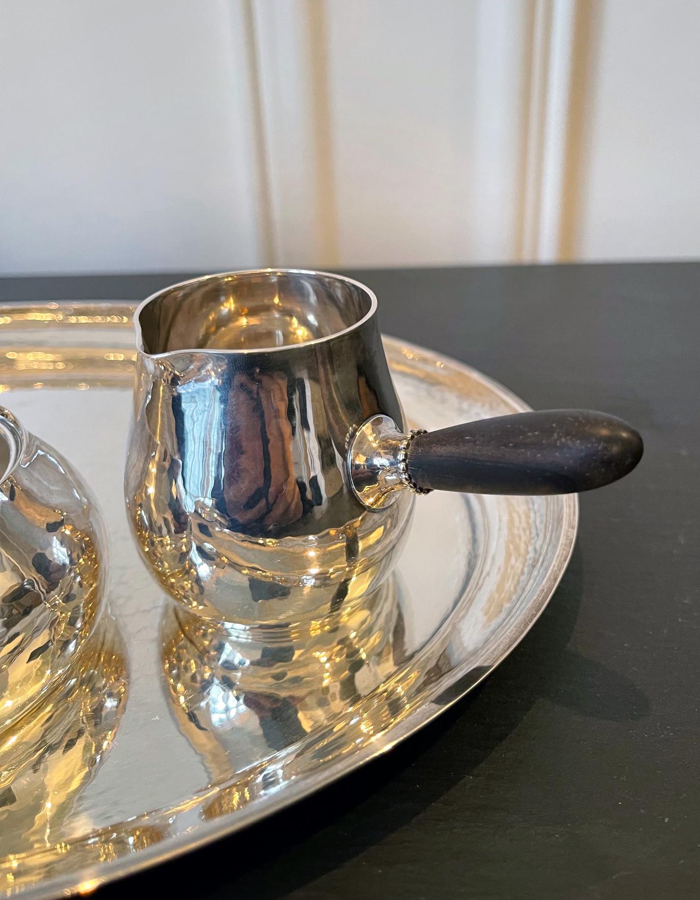 Set da caffè o da tè in argento danese Georg Jensen in vendita 2