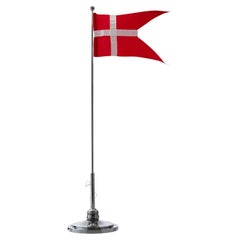 Danish Sterling Silver Hand Hammered Flagpole