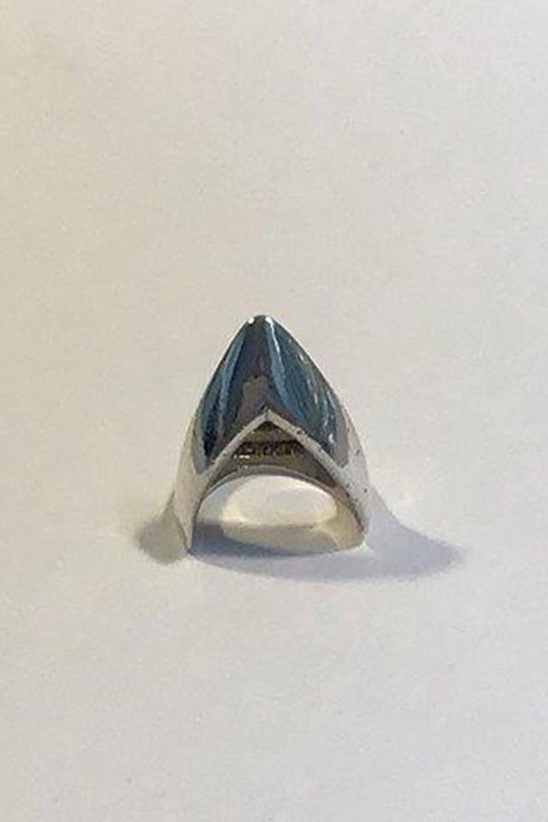 Danish sterling silver ring (Mitre).

Ring size 55/ US 7 1/4 Weight 6.4 gr/0.23 oz.
    