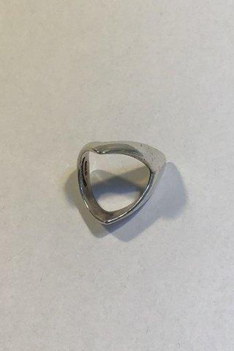 20th Century Danish Sterling Silver Ring 'Mitre' For Sale