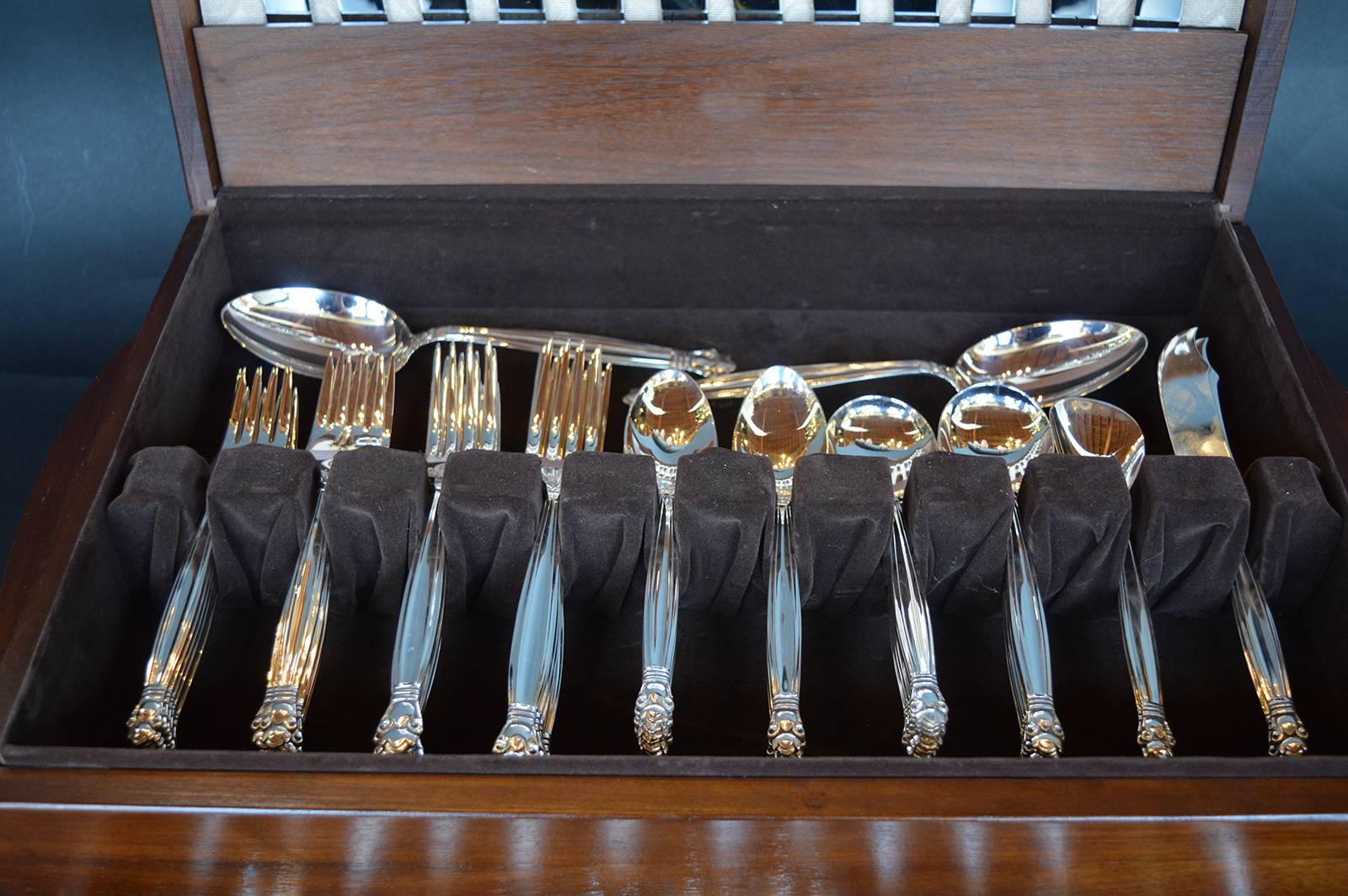 Danish Sterling Silver Set In Excellent Condition For Sale In Los Angeles, CA