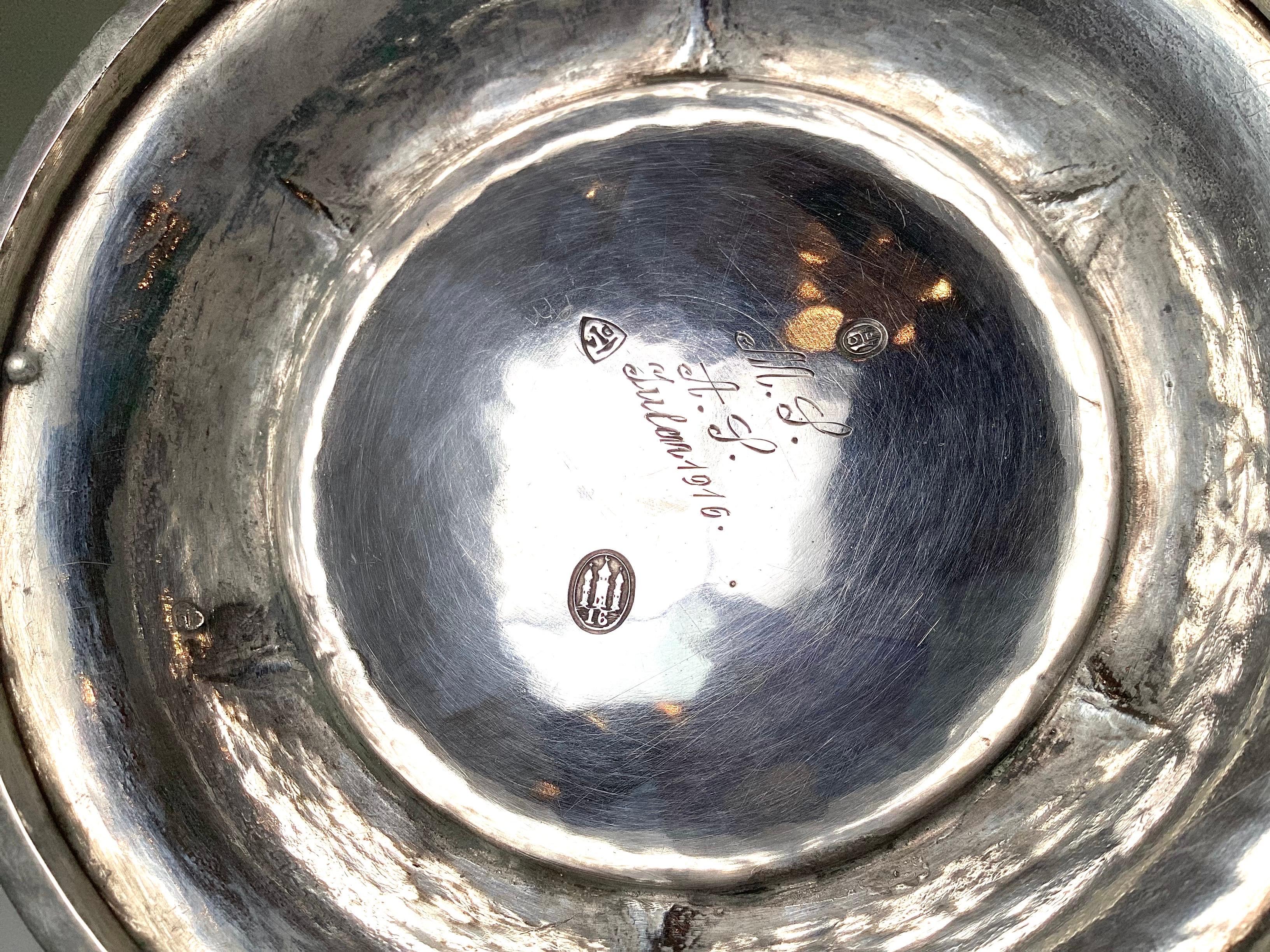 Juego de té danés de plata de ley de principios del siglo XX por Christian F. Heise en venta 5