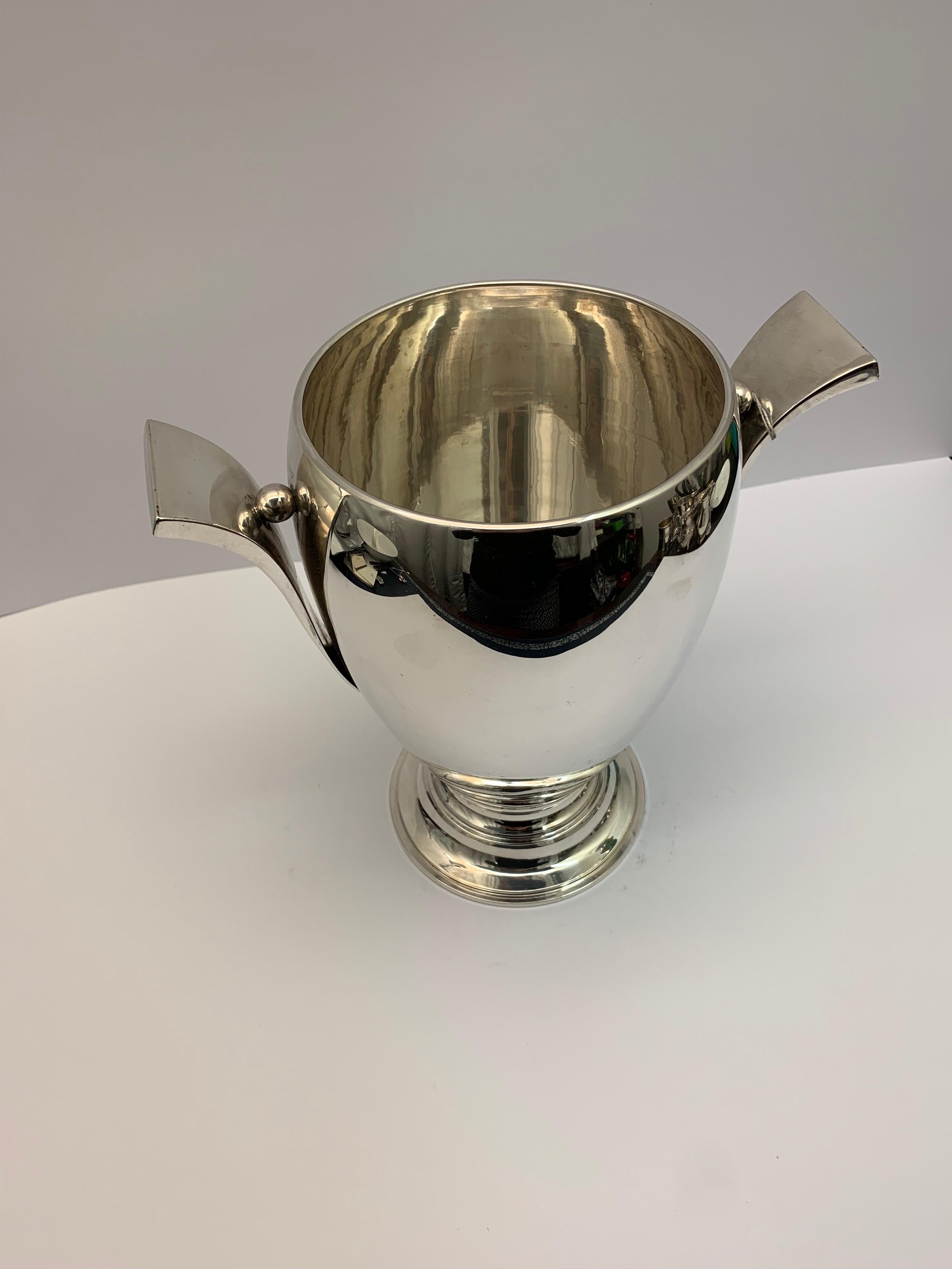 Danish Sterling Silver Wine Cooler In Good Condition In London, London