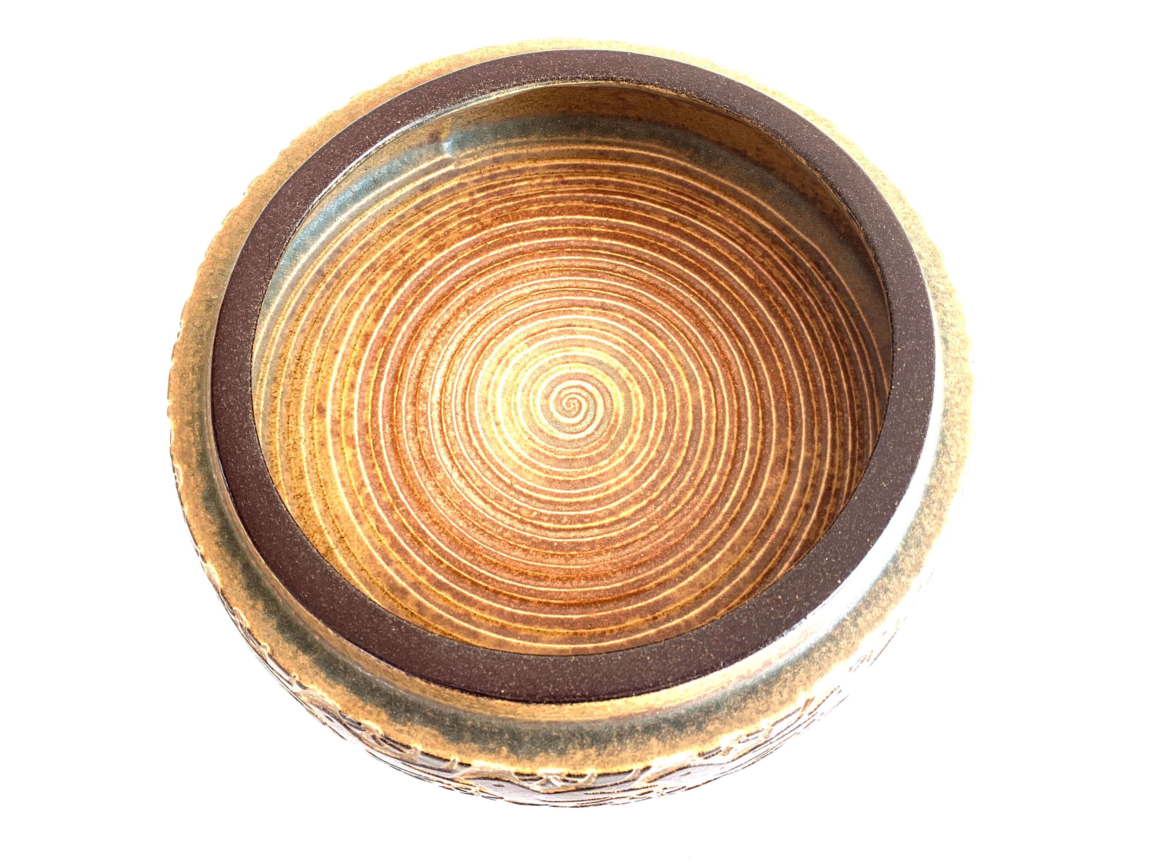Danish Stoneware Bowl from Michael Andersen, 1960s In Good Condition For Sale In Copenhagen, DK