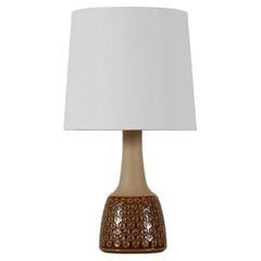 Lampada da tavolo in gres danese degli anni '60 di Einar Johansen per Søholm, con paralume nuovo