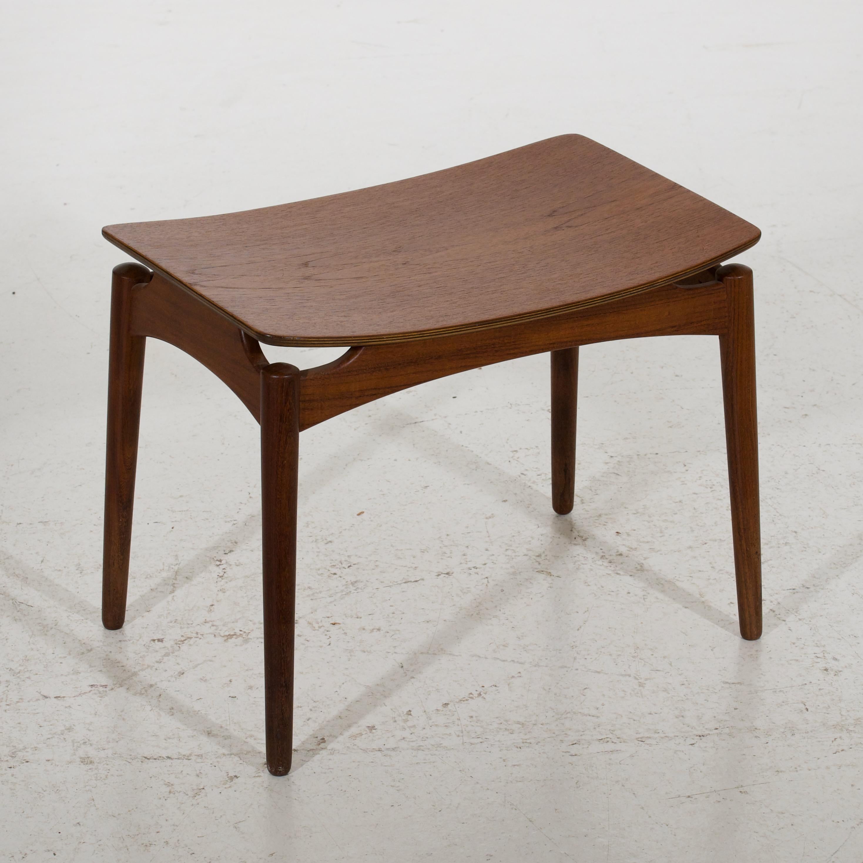 20th Century Danish stool in teak, 1960s. For Sale