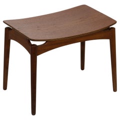 Dänischer Hocker aus Teakholz, 1960er Jahre.