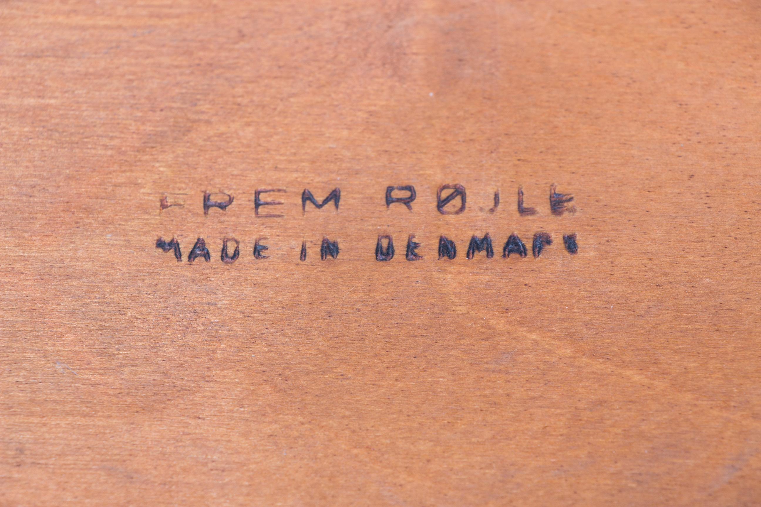 Danish Stool in Teak & Black Skai by Hans Olsen for Frem Rojle, 1960 7