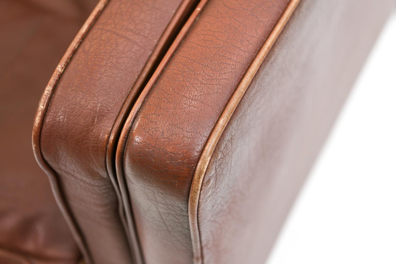 Danish Stouby Leather Three-Seat Sofa 4