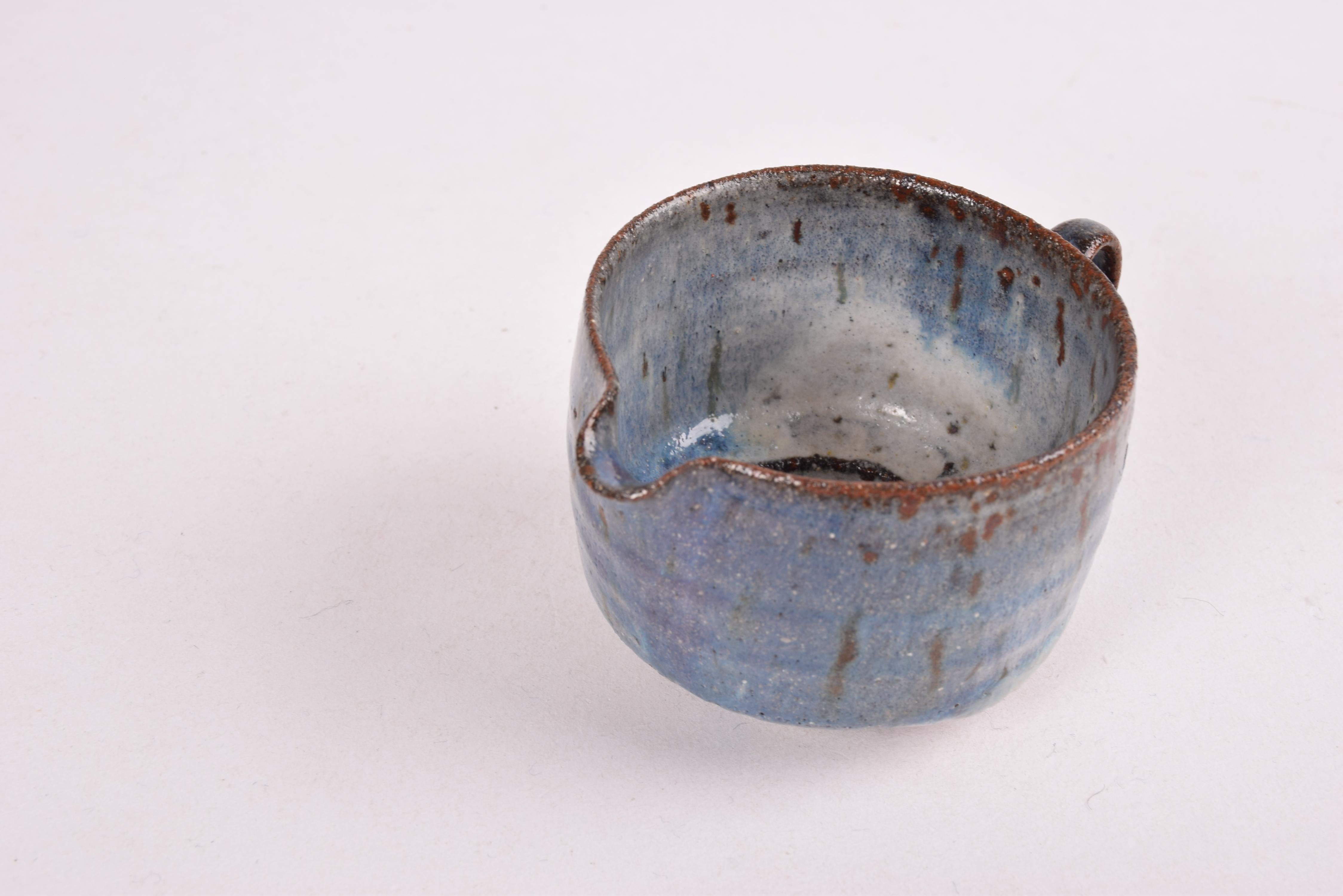 Théière en céramique du Studio danois avec set de crème et de sucre par Gutte Eriksen 1980 en vente 7