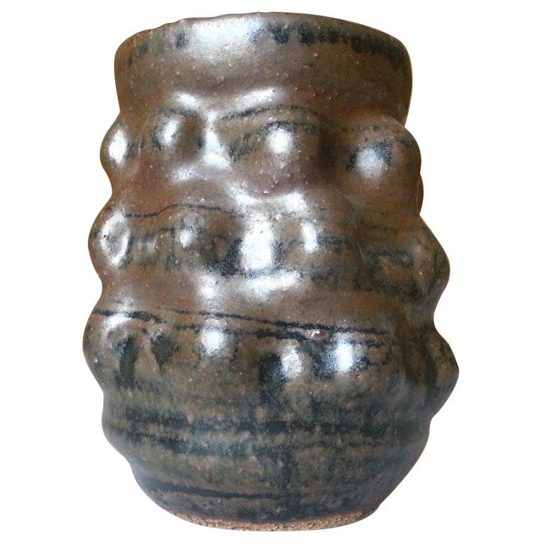 Vaso in ceramica di Studio Danese, stile Axel Salto