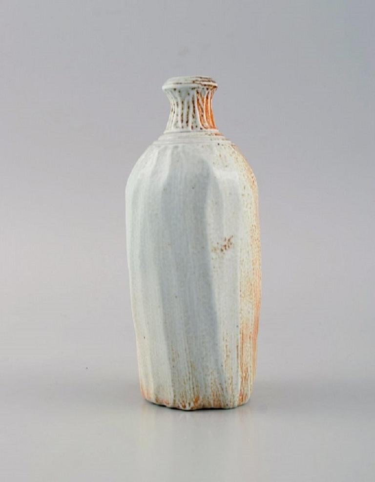 Danish Studio Ceramicist, Unique Vase in Glazed Stoneware In Excellent Condition For Sale In Copenhagen, DK