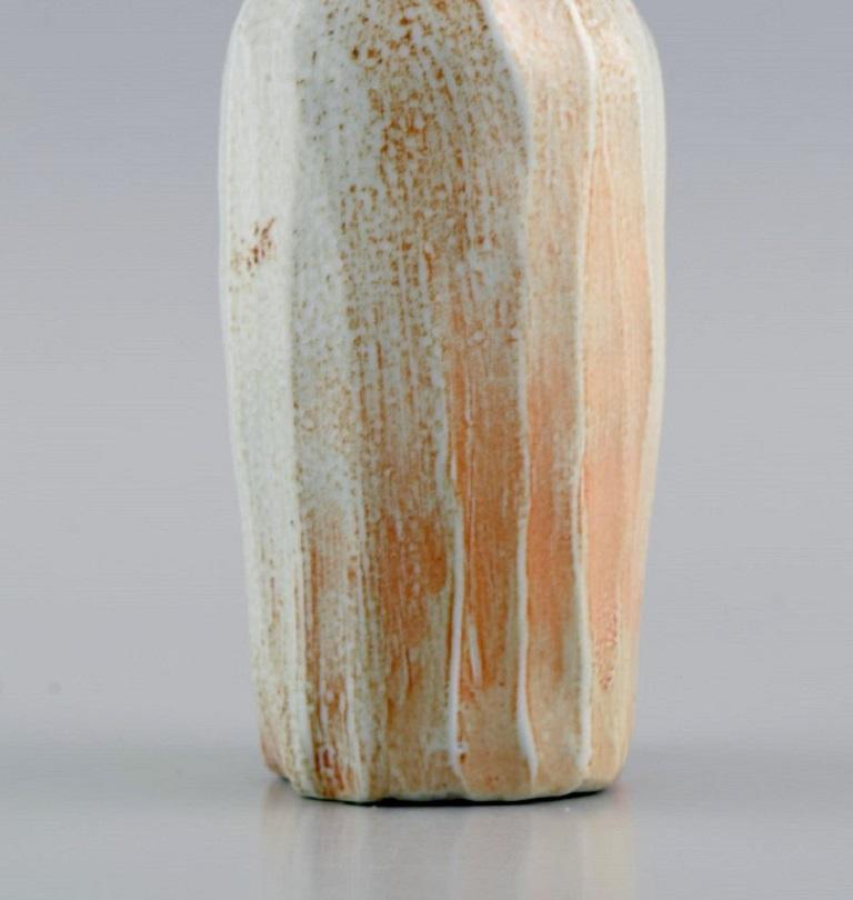 Danish Studio Ceramicist, Unique Vase in Glazed Stoneware For Sale 1
