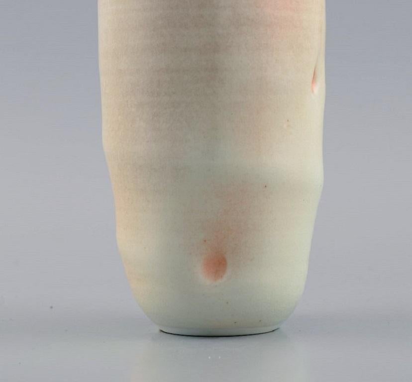 Danish Studio Ceramicist, Unique Vase in Glazed Stoneware 1