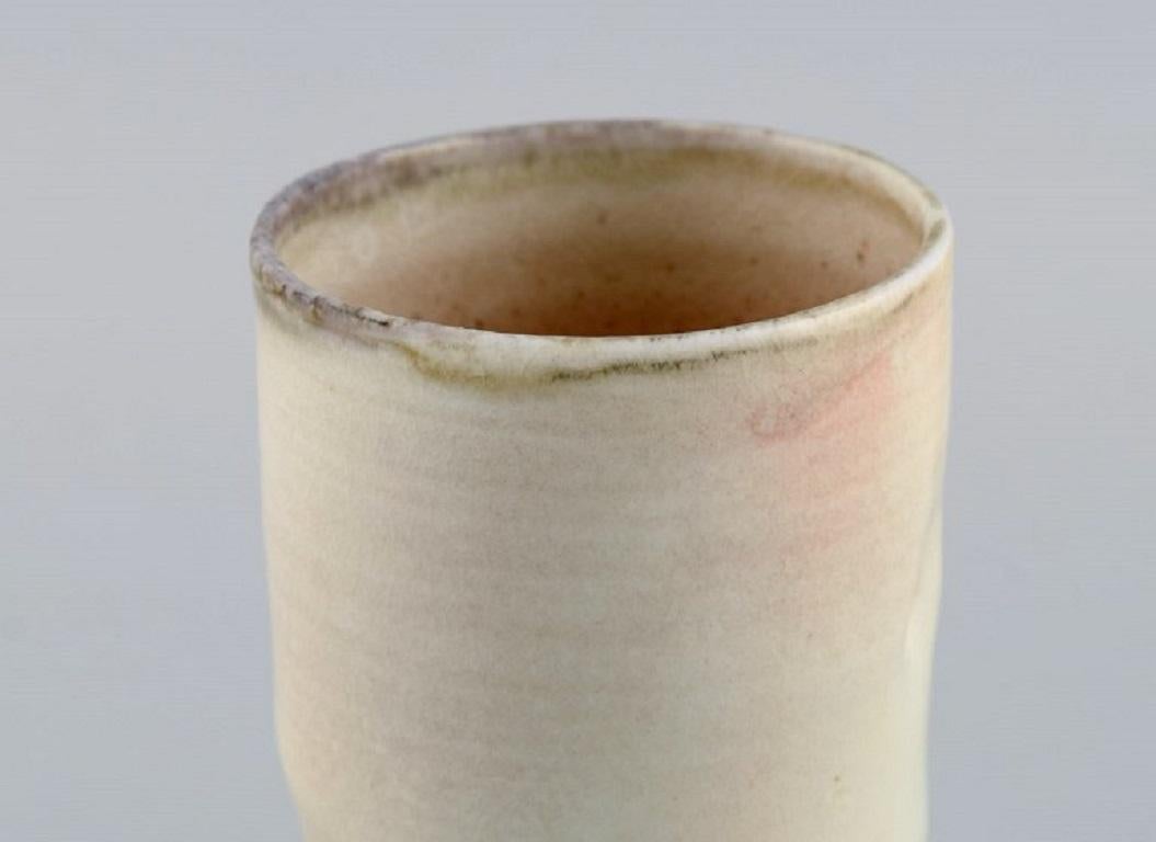 Danish Studio Ceramicist, Unique Vase in Glazed Stoneware 2