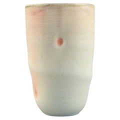Danish Studio Ceramicist, Unique Vase in Glazed Stoneware