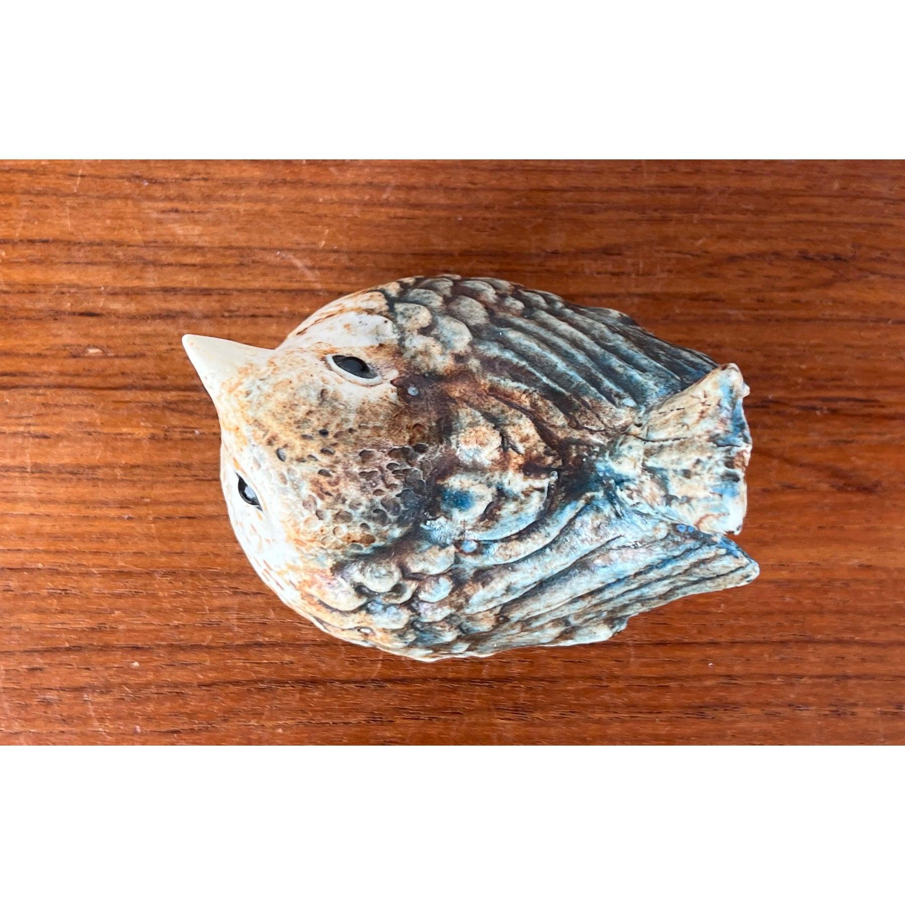 Mid-Century Modern Figurine d'oiseau en Studio Pottery danois par Poul Hauch Carlsen, 1960s en vente