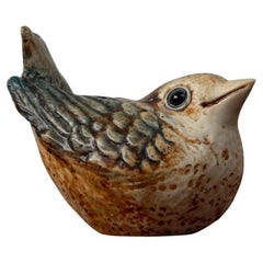 Figurilla de pájaro de cerámica danesa Studio Pottery de Poul Hauch Carlsen, años 60