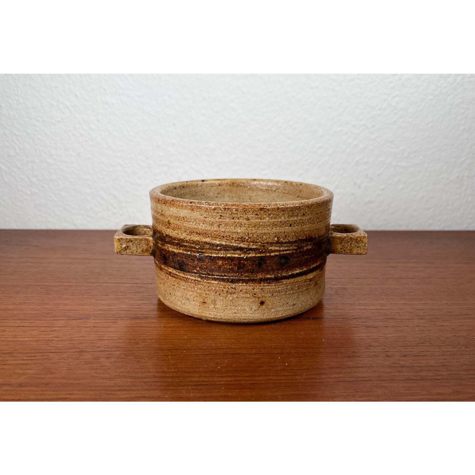 Cuenco danés de Studio Pottery de Tue Poulsen para Tue Keramik, años 60 Loza de barro en venta