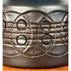 Bougeoir en poterie danoise Studio Pottery from Birte Howard, 1960s