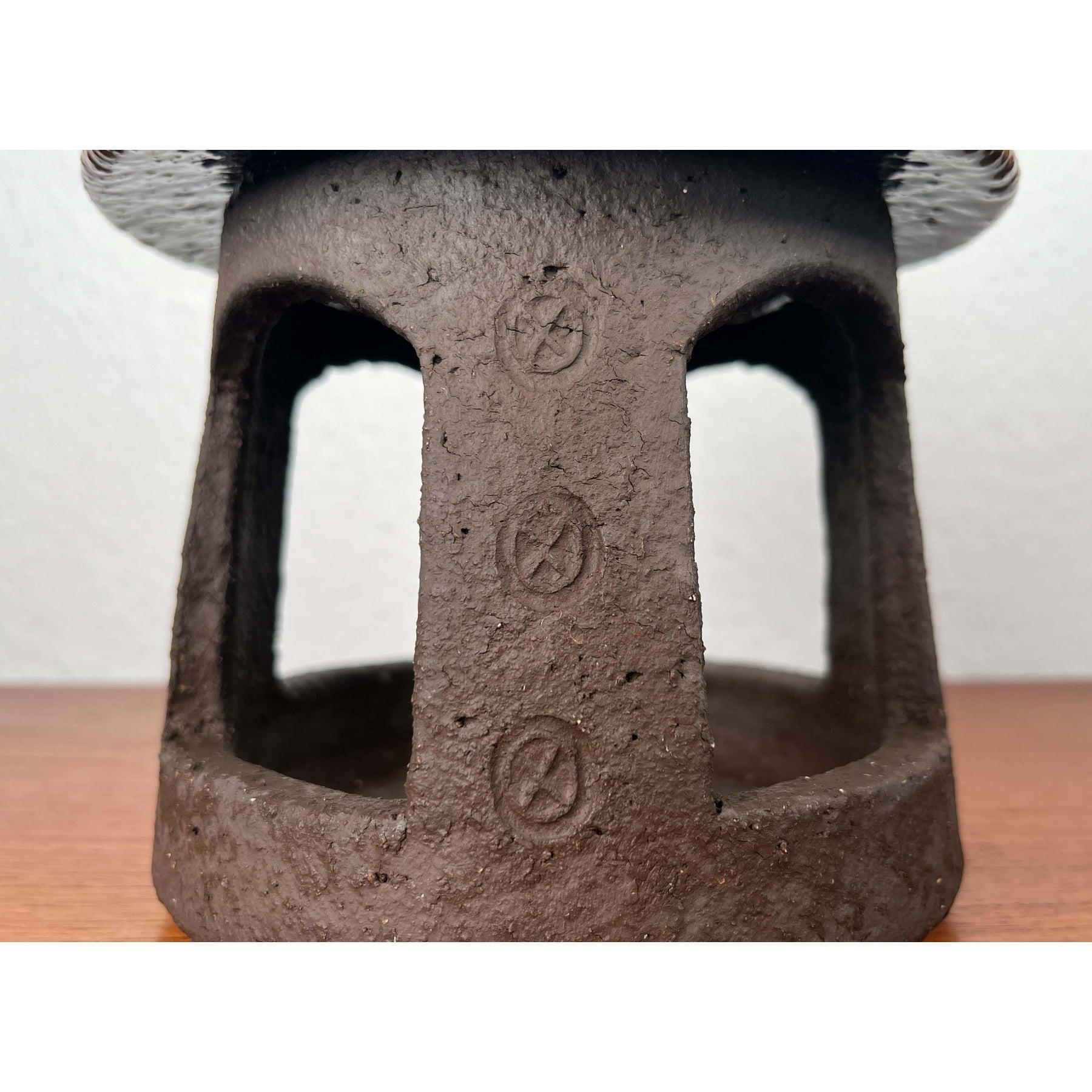 Farol portavelas danés de Studio Pottery de Hegnetslund Keramik, años 60 en venta 10