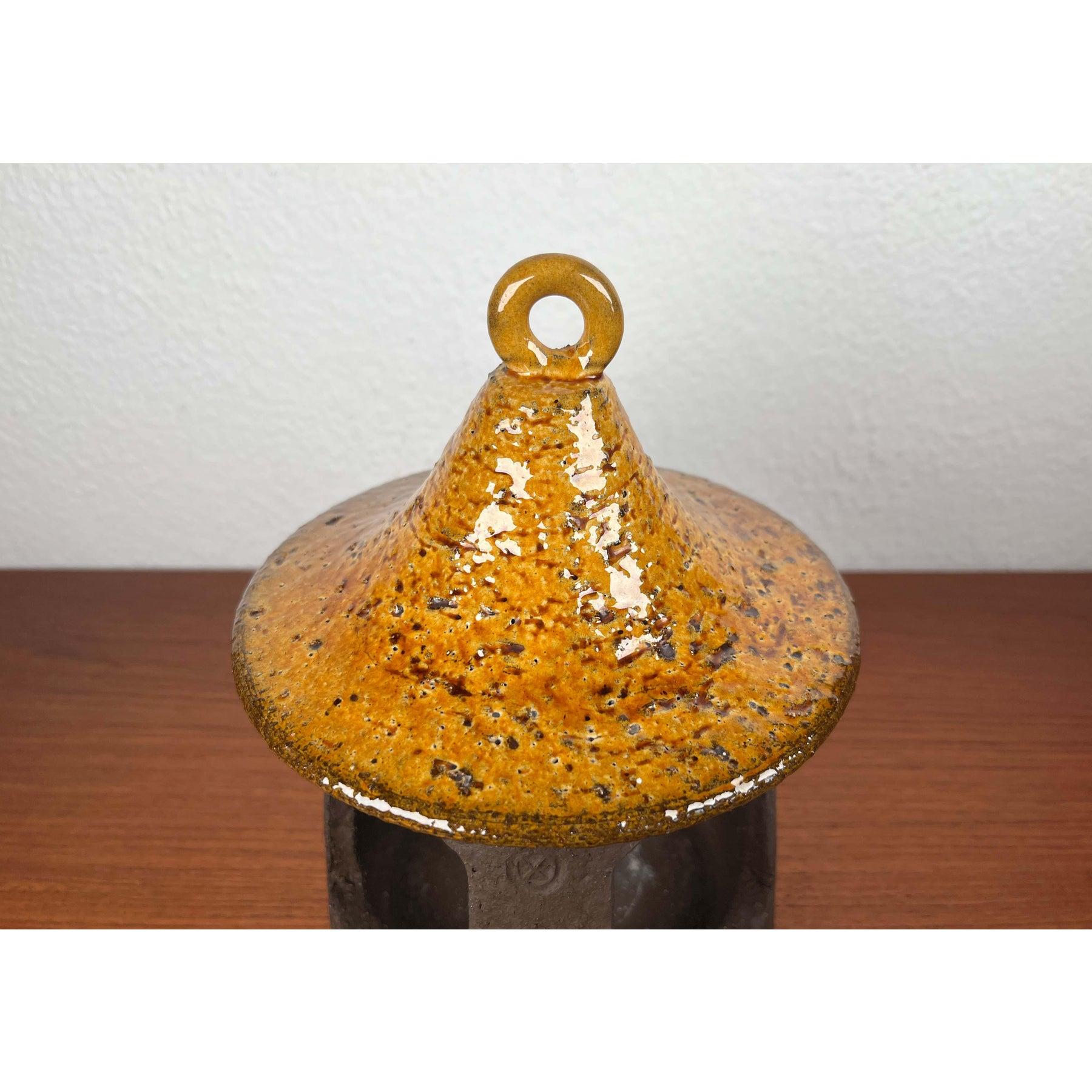 Farol portavelas danés de Studio Pottery de Hegnetslund Keramik, años 60 Moderno de mediados de siglo en venta